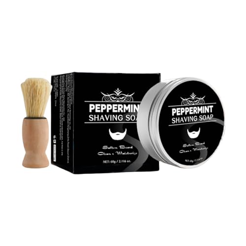 Jabón Afeitado 60 G Jabón Hecho A Mano Jabón Afeitado Menta Profundamente Limpio Jabón Mantenga Hidratado Para Espuma Afeitar