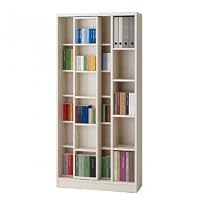 Amazon｜フナモコ スライド書棚 幅85×奥30×高179.5cm リアル