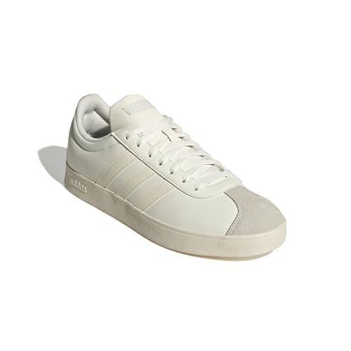 adidas Men's Vl Court Base Shoes, Core White Off White Ftwr White, 45 1/3 EU