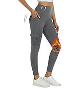 MoFiz Hiking Pant Sweatpants Women Fleece Lined Leggings Water Resistant Winter Thermal Insulated...