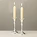 Shabbat Candlestick Holder Set Rite Lite | Luxury Jewish Shabbat Gifts Hostess Modern Centerpiece Silver Traditional Judaica Shabbos Candle Holders