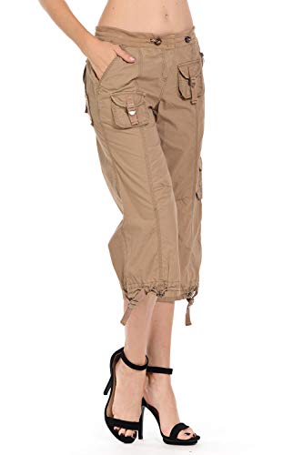 D&B by LA CHULA Women's Plus Size Blue Denim Jeans Bermuda Short/Capri Pants4