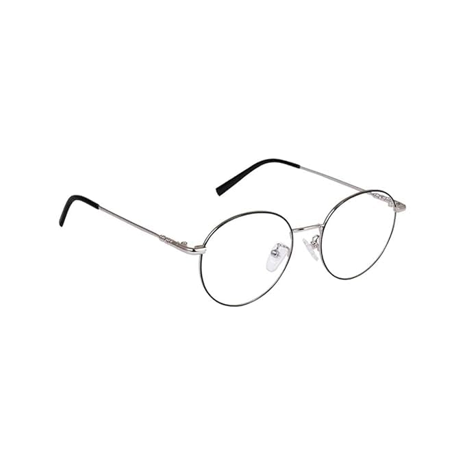 Image of Round Shape Blue Cut Antiglare Computer Eyeglasses For Men And Women |Blue Light Filtering Glasses For Computer And Mobile Use | 100% UV Protection | Gold & Silver Rose Gold.