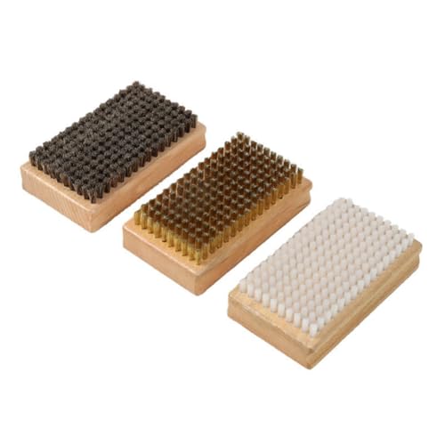 Tumintu Cepillo para Encerar Snowboard, Alambre de Acero, Nailon o Crin de Caballo, Cepillo para Encerar Esquís, Herramienta de Mantenimiento de Snowboard