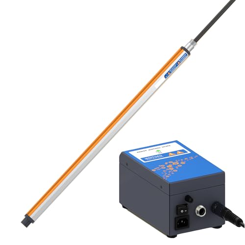 VitalisWorks Ionizing Air Bar, Anti Static Bars, Static Eliminator, ESD Ionizer Ion Rods + 7KV High Voltage Generator, 180mm Effective Action Distance, for Static Eliminations