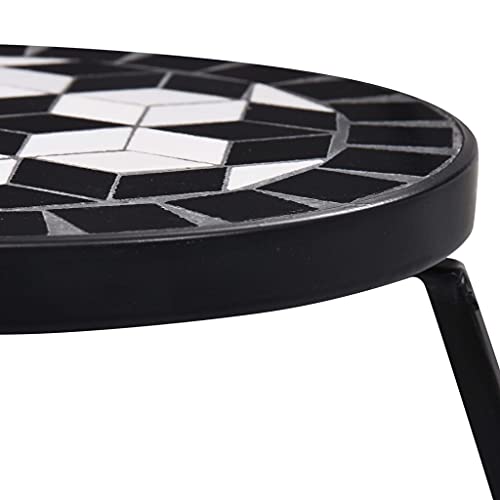 Table à plantes vidaXL en mosaïque pour optimiser l'espace des petits balcons