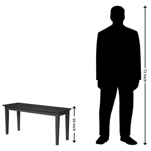 International Concepts Shaker Bench, 39-Inch Wide, Solid Parawood, Unfinished by IC INTERNATIONAL CONCEPTS - Image 7