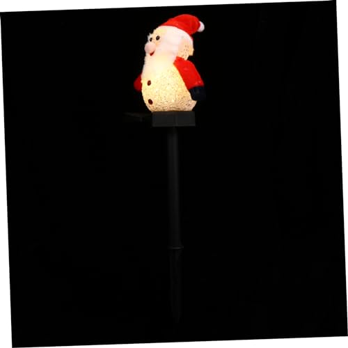 KONTONTY 1 Pieza De Luces Solares Navideñas Decorativas Para Exteriores Figuras Navideñas Decorativas Para Jardín Figuras Solares Navideñas Lámpara Solar Navideña Para Exteriores
