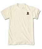 Riot Society Teddy Bear Embroidered Mens T-Shirt - Natural, X-Large