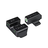 TRUGLO Tritium Pro Night Sights, Compatible with Sig Sauer #8 Front / #8 Rear | Compact Durable Glow-in-The-Dark Front & Rear Gun Sights with White Focus Lock Front Ring