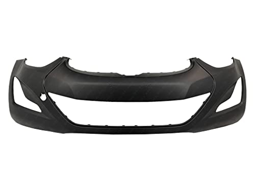 MBI AUTO - Primered, Front Bumper Cover Fascia for 2014 2015 2016 Hyundai Elantra Sedan w/Tow Hook 14 15 16, HY1000204