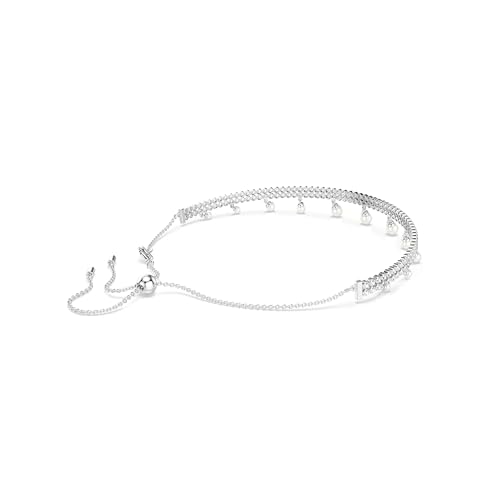 Image of Swarovski Ariana Grande Collection, Clear Crystal & Pearls, Rhodium Finish, Necklaces, Earrings and Bracelets
