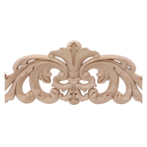 Decoración de esquina de madera tallada artesanal para muebles elegantes 6