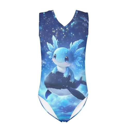 Image of Girls Swimsuits Size 3-14 Kids Summer Sleeveless One Piece Bathing Suit Beach V-Neck