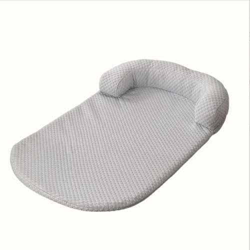 AZVFLY Kühlmatte Hund Selbstkühlende Hundematte Kühldecke: Schlafplätze & Möbel für Hunde Waschbar Hund Kältematte für Drinnen, Draußen und Auto (65 * 50CM-Grau)