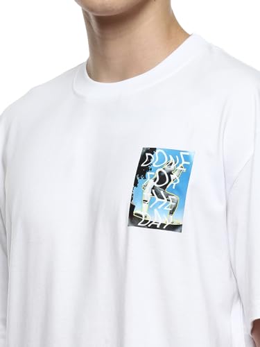 Image of hummel Wrap Men's Oversize Fit, Drop Shoulder Crew Neck Graphic Print Casual T-Shirt