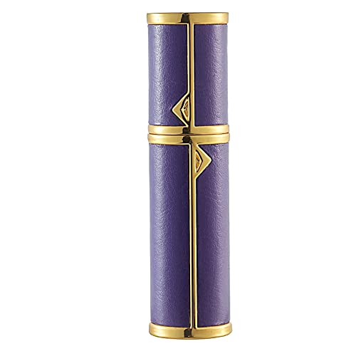 BRARIOS Parfümzerstäuber Nachfüllbar,5ml Mini Parfum Zerstäuber, Sprühflasche Klein für Parfum, Parfümflaschen Leer für Reise (G-Violett) Cover