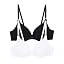 Underwire - 2 Pack - White/Black Jacquard
