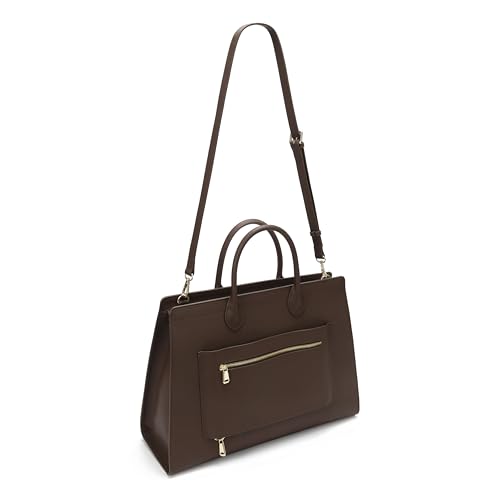 Sac à main Elise Carlheim Gotland cuir véritable marron