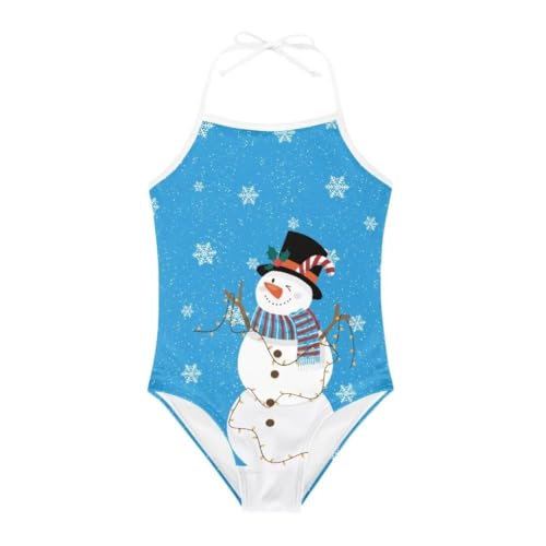 Image of Christmas Holiday One-Piece Swimsuits Beach Swimwear Bathing Suit for 3-10 Years Girls
