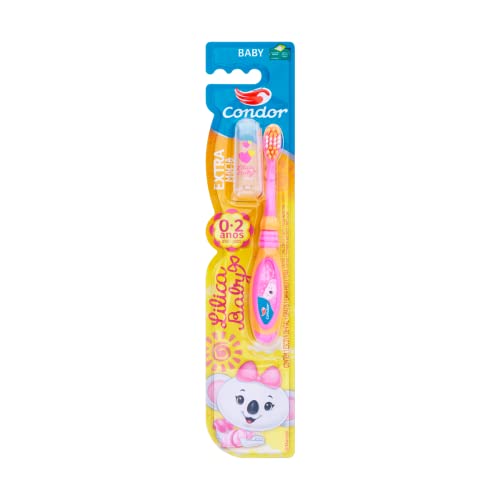 Condor Escova Dental Infantil Lilica Ripilica 0 A 2 Anos Laranja/Rosa