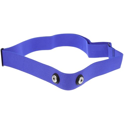 Veemoon Correa Elástica de Fijación para Monitor de Frecuencia Cardíaca, Banda de Pecho Ajustable en Color Azul, Compatible Monitores Deportivos para Correr y Actividades al Aire Libre