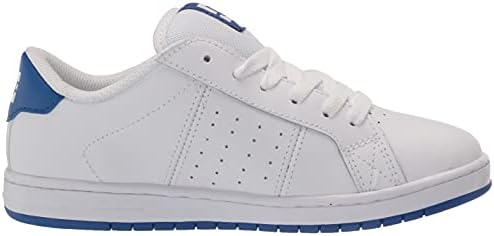DC Boy's Striker Youth Skate Shoe, White/Royal, 11 Big Kid | Image 5