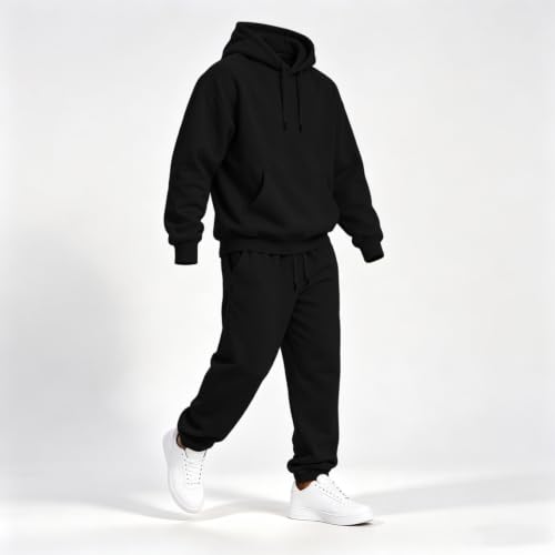 Elneeya Men Sweatsuits Sets Oversized Jogger Sets Fall Athletic 2 Piece Set - image 3