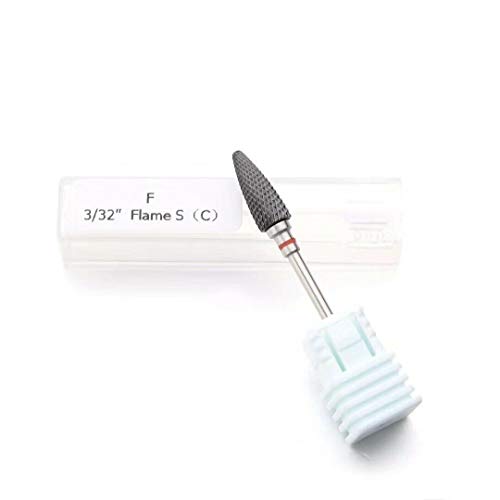 Punte in ceramica per fresa per unghie, per unghie in gel, a grana fine, media e grossa, per rimozione e lucidatura, per pedicure e manicure, confezione da 1, grana fine