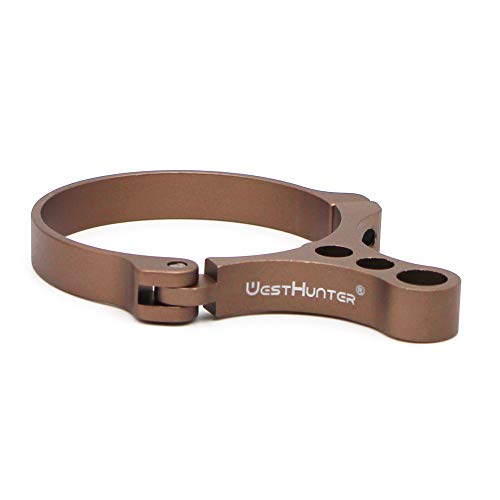 WestHunter Optics 42 mm Riflescope Switchview Throw Levers, Brown, 42 mm / 1.65 in