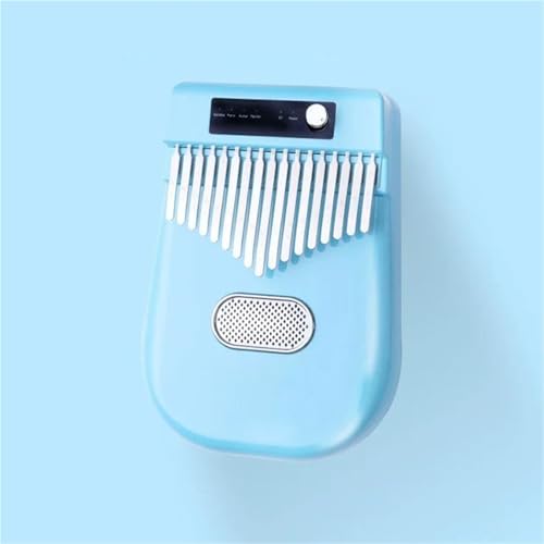 Kalimba For Beginners Chromatic Electric Kalimba 17 Keys Electronic Digital Thumb Finger Keyboard Music Instrument(Blue)