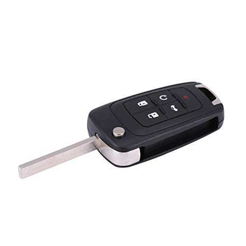 Shell de chave, 5 botões de entrada de carro controle remoto chave fob chip chave para CHEVROLET CAM