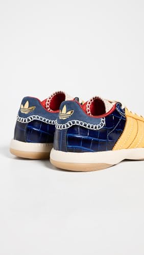 Image of adidas x Wales Bonner Samba Suede Unisex Sneakers, St Fade Gold /Collegiate Navy, 11 US Women /10 US Men