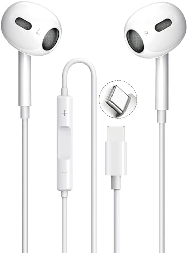ホワイト 有線イヤホン USB-C ボリュームコントロール Amazon.co.jp: タイプc イヤホン 有線イヤホン Type-C 通話対応