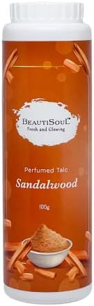 Sandalwood Perfumed Talc for men and women | Niacinamide infused, soft textured talc for daily use | Easy Absorbent Talc for Summer - 100 g