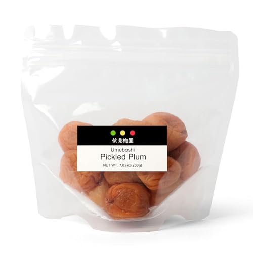Fushimi Plum Garden: Umeboshi White dried plums, 200g, citric acid, 20% salt, natural flavor, Benei Fukui, Sour