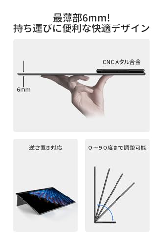 EHOMEWEI モバイルモニター 18インチ 2.5K 2560x1600 タッチパネル RQHG-180PW の商品画像 5