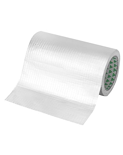 QWORK 20 cm x 5 m Cinta de Butilo Impermeable Autoadhesiva, para reparación de vehículos recreativos, ruptura de tuberías, reparación de grietas