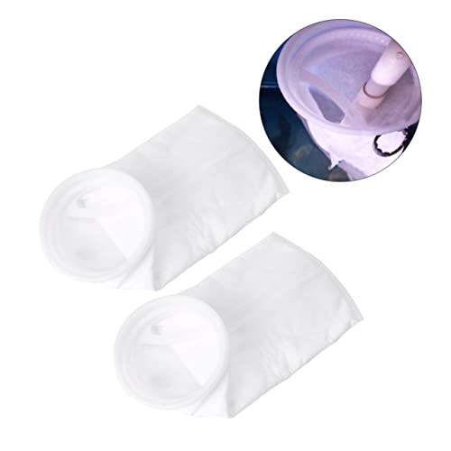 TOGEVAL 2個 フィルターバッグ 感じた 真空 特徴 パッド ボトル ヒータ アクア 水族館 池 ーナー 水槽の装飾 皿 魚 水筒 チューブ フィルターソックス