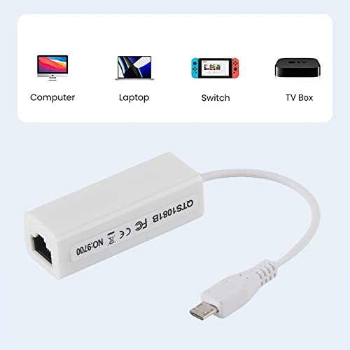 Adaptateur Micro USB vers RJ45 haute performance pour carte mère Pi Zero - 6