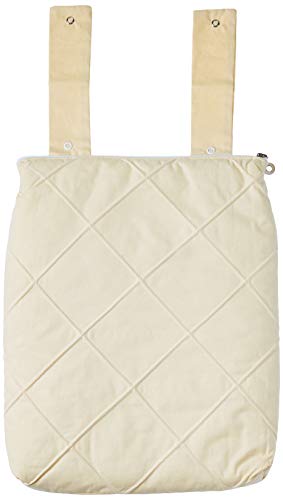 Porta Fraldas 3 pcs bordado ingles Brooklyn chevron cinza amarelo, Biramar Baby, Amarelo