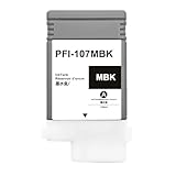 OGOUGUAN PFI-107 130-ml Ink Tank (1-Pack, 1 Matte Black) Compatible PFI-107MBK Replacement for Canon imagePROGRAF iPF780 iPF785 iPF770 iPF685 iPF680 iPF670 Printer