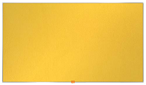 Tablero panorámico amarillo de fieltro Nobo 1905320 de 55 pulgadas para pared