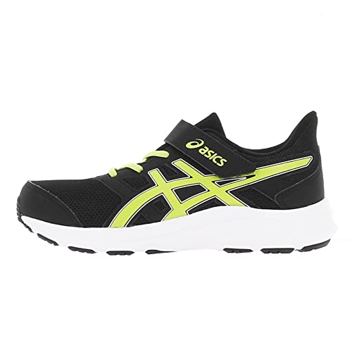 ASICS JOLT 4 PS Sneaker, Black/Lime Zest, 27 EU