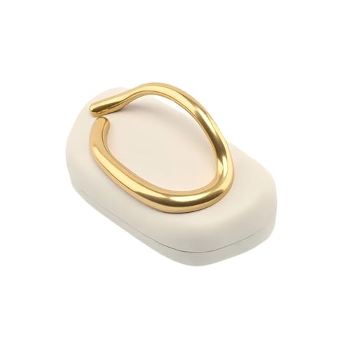 Image of Evening Acrylic Clutch Purses for Women Evening Handbags Crossbody Purse PU Leather with Gold Oval Accent