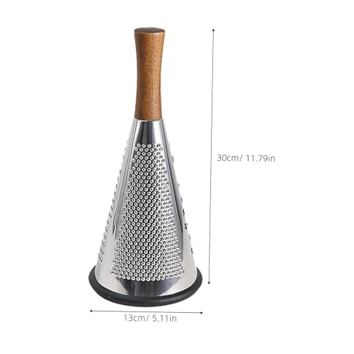 Rallador manual de acero inoxidable con mango de madera miniatura 2