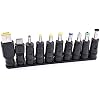 10-in-1 Universal DC Plugs Female to Male Power Supply Adapter Jack Connector Tips for Laptop