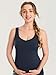 MOMANDA Maternity Nursing Tank Tops with Built in Bra Sleeveless Casual Pregnancy Tee V Neck Workout Shirt Twilight Blue Large