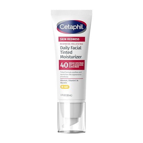 CETAPHIL Redness Relieving Daily Facial Moisturizer SPF 40, 1.7 fl