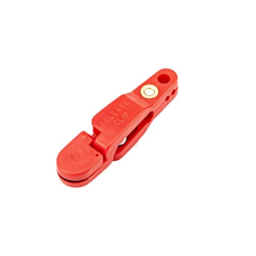 VOANZO 4 PCS Heavy Tension Snap Release Clips for Kites Planer Board Downrigger Trolling Fishing (Red - Image 2